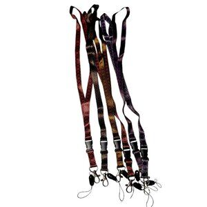 Mandala Lanyard Badge Clip Whistle Cell Phone Colorful 18 Inch Neck Strap